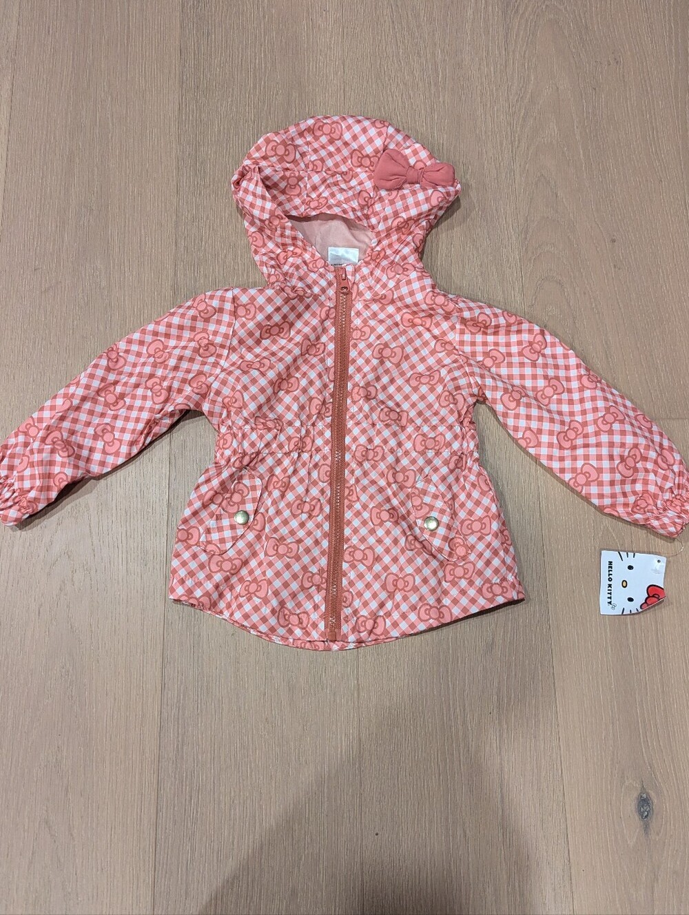 Hello Kitty Pink Gingham Hoode Jacket